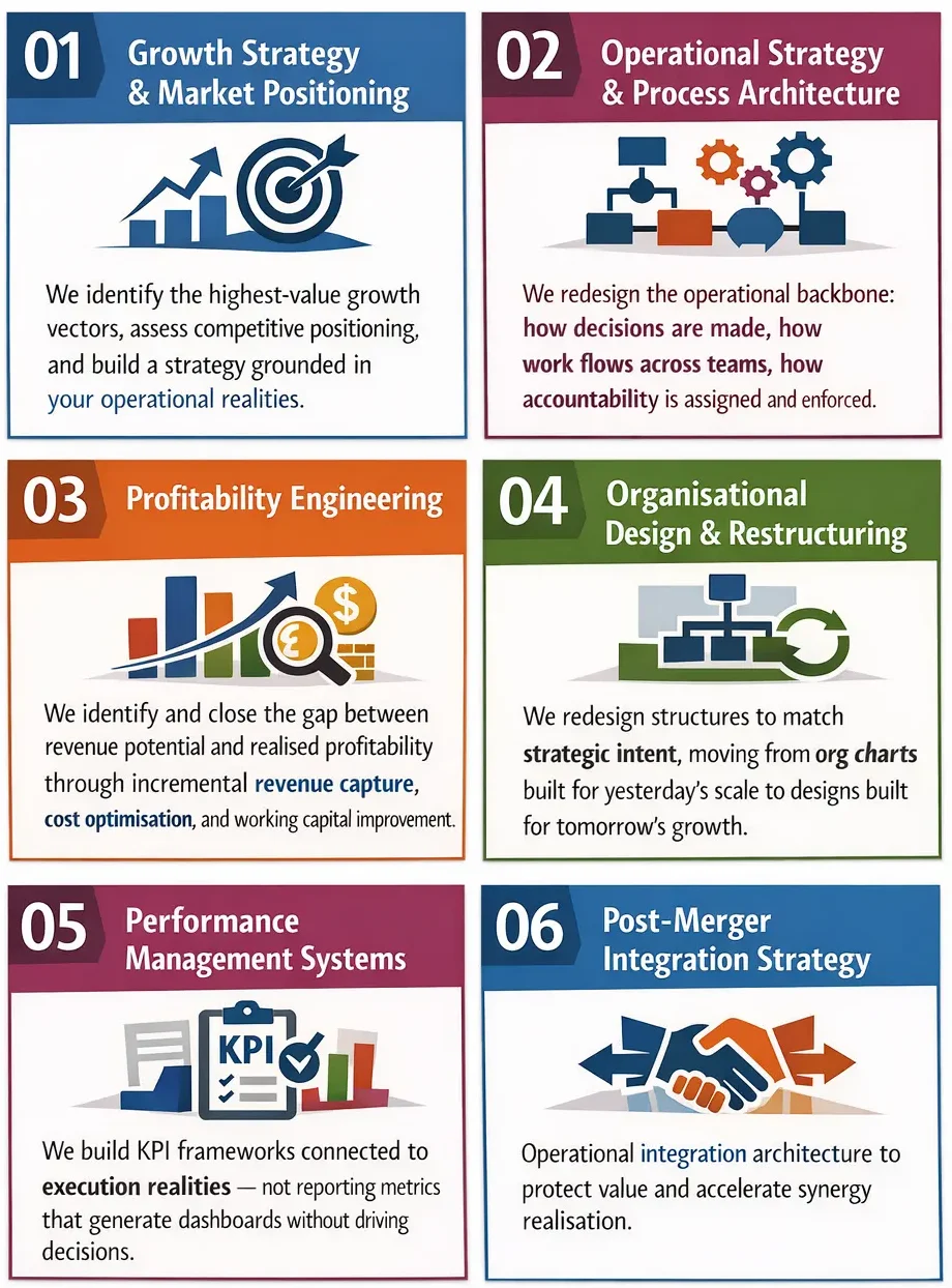 Services - Strategic Consulting - 6 steps